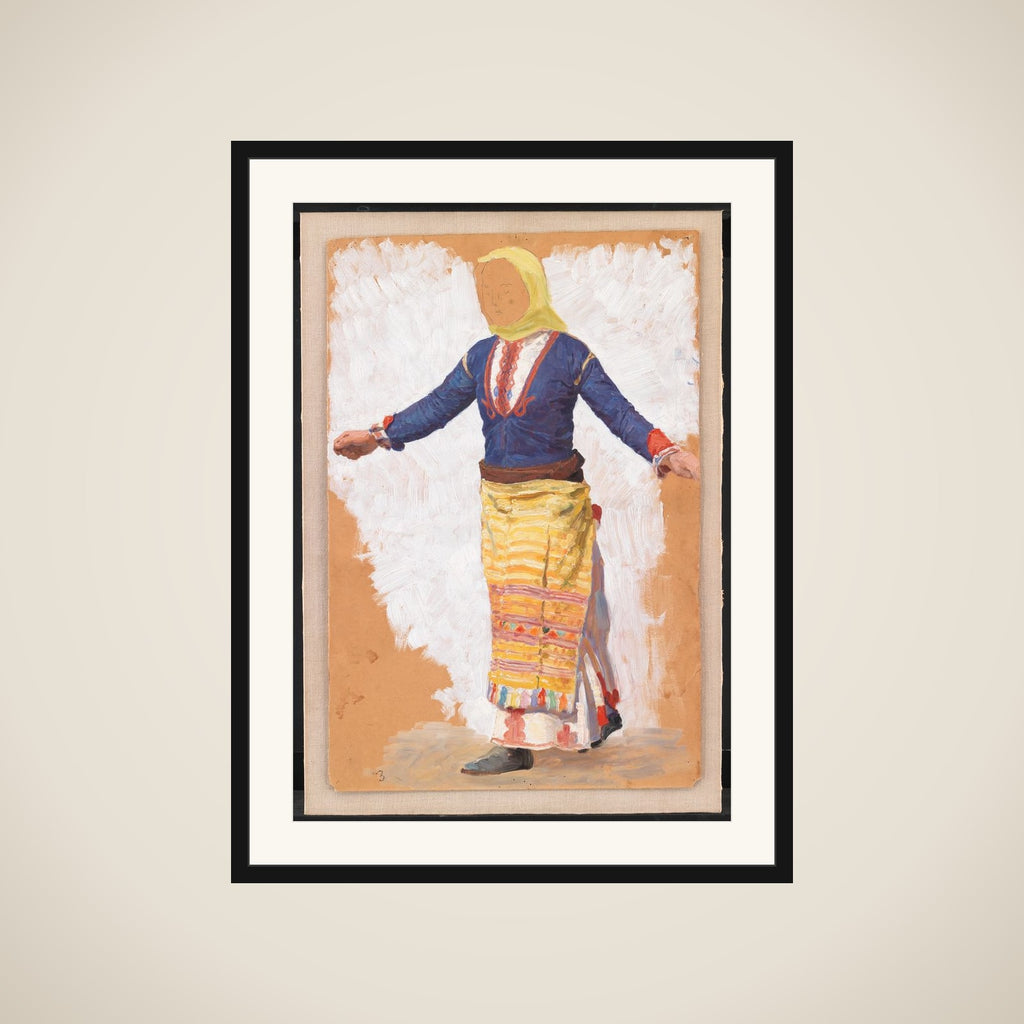 Dansende kvinde. Megara framed