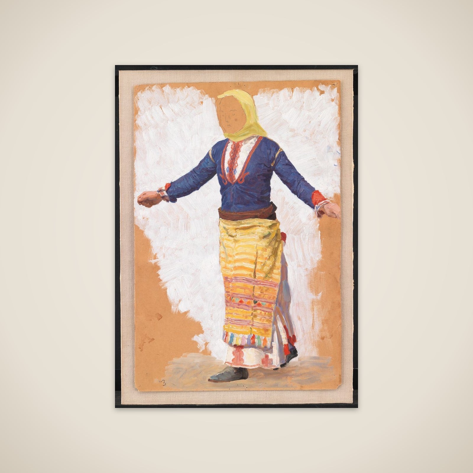 Dansende kvinde. Megara unframed print