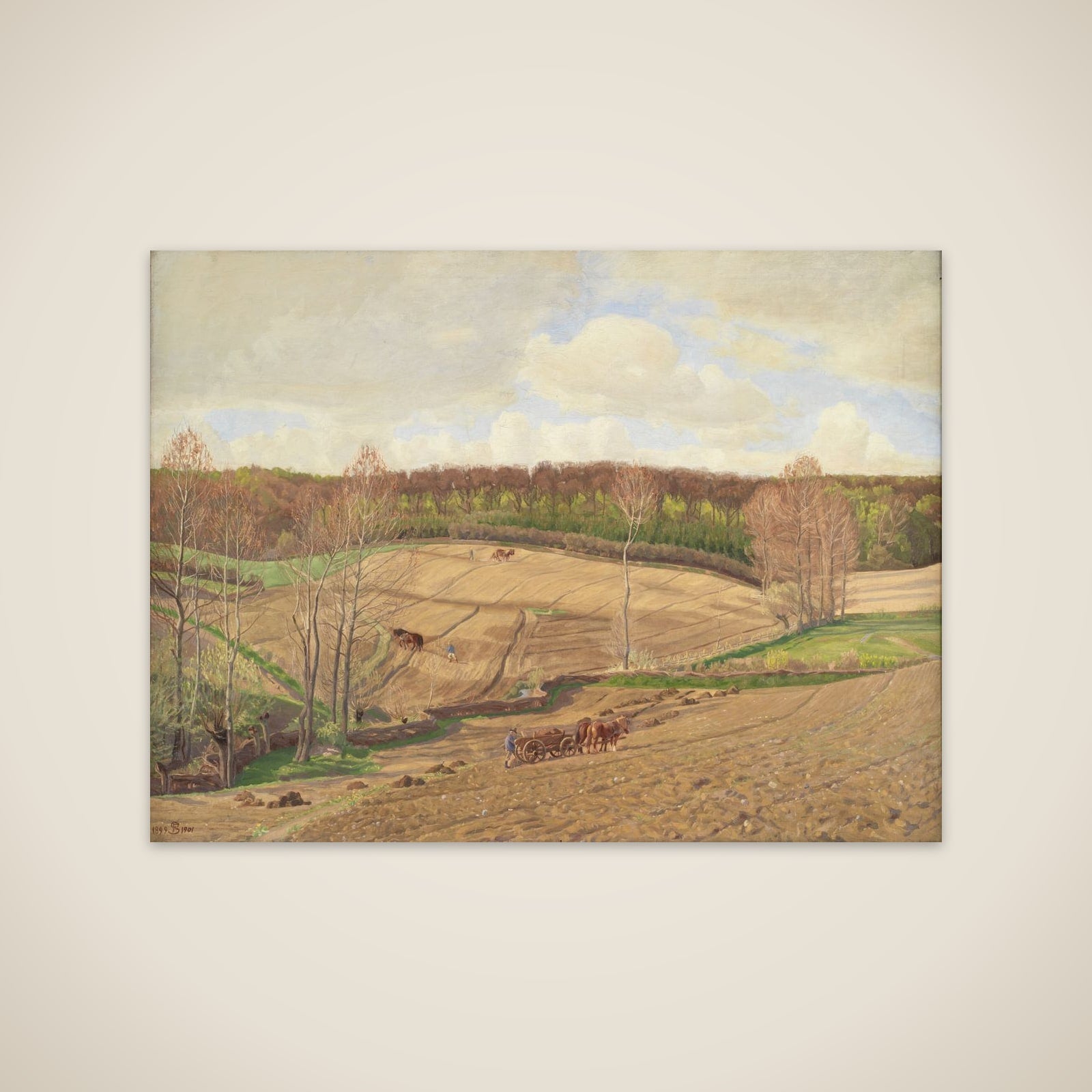 Ved forårstid unframed print