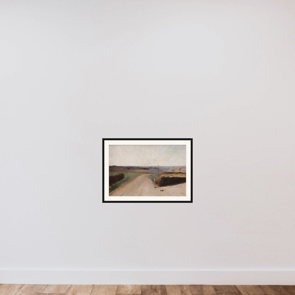 Landskab fra Mors framed — shown to scale