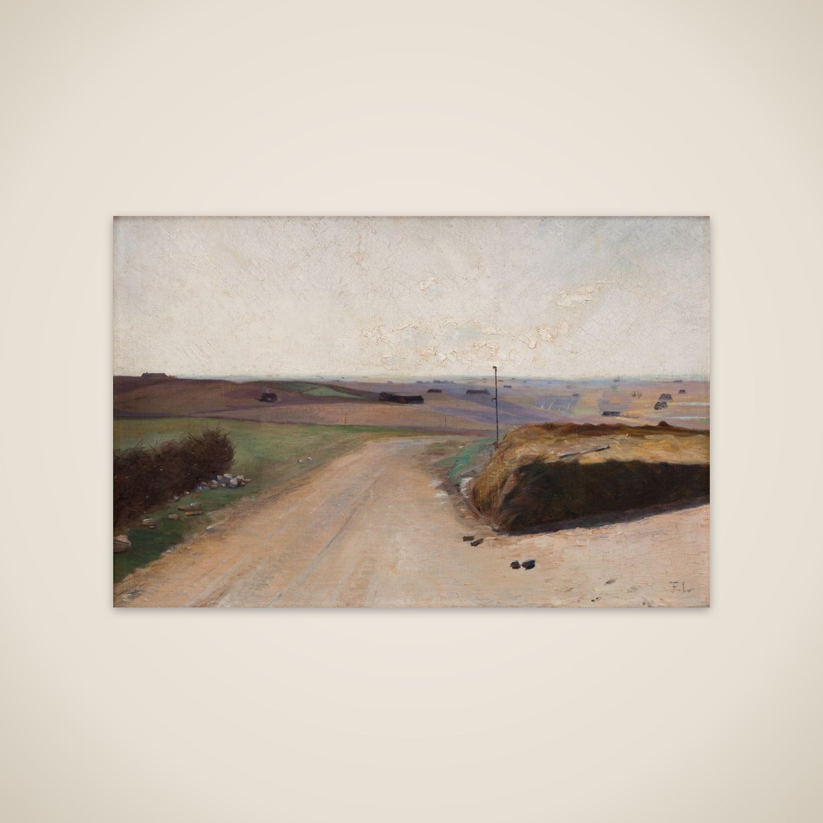 Landskab fra Mors unframed print
