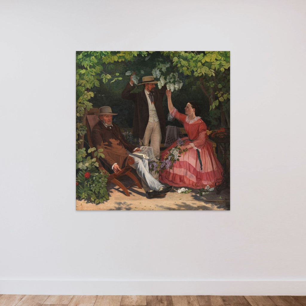 I lysthuset unframed — shown to scale