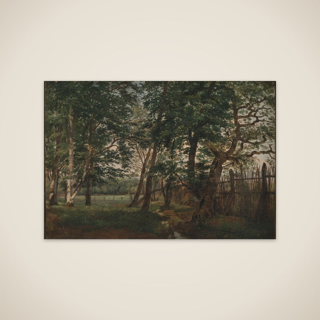 Parti i Dyrehaven ved Ordrup unframed print