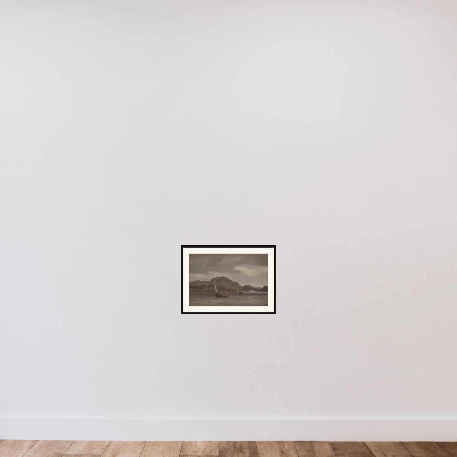 Skærgården ved Marstrand framed — shown to scale