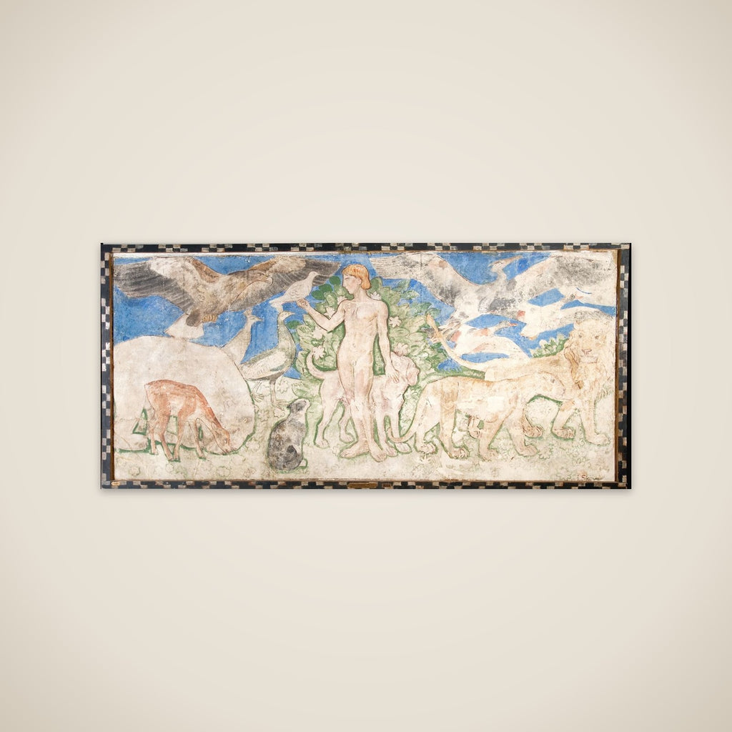 Adam giver dyrene navne unframed print
