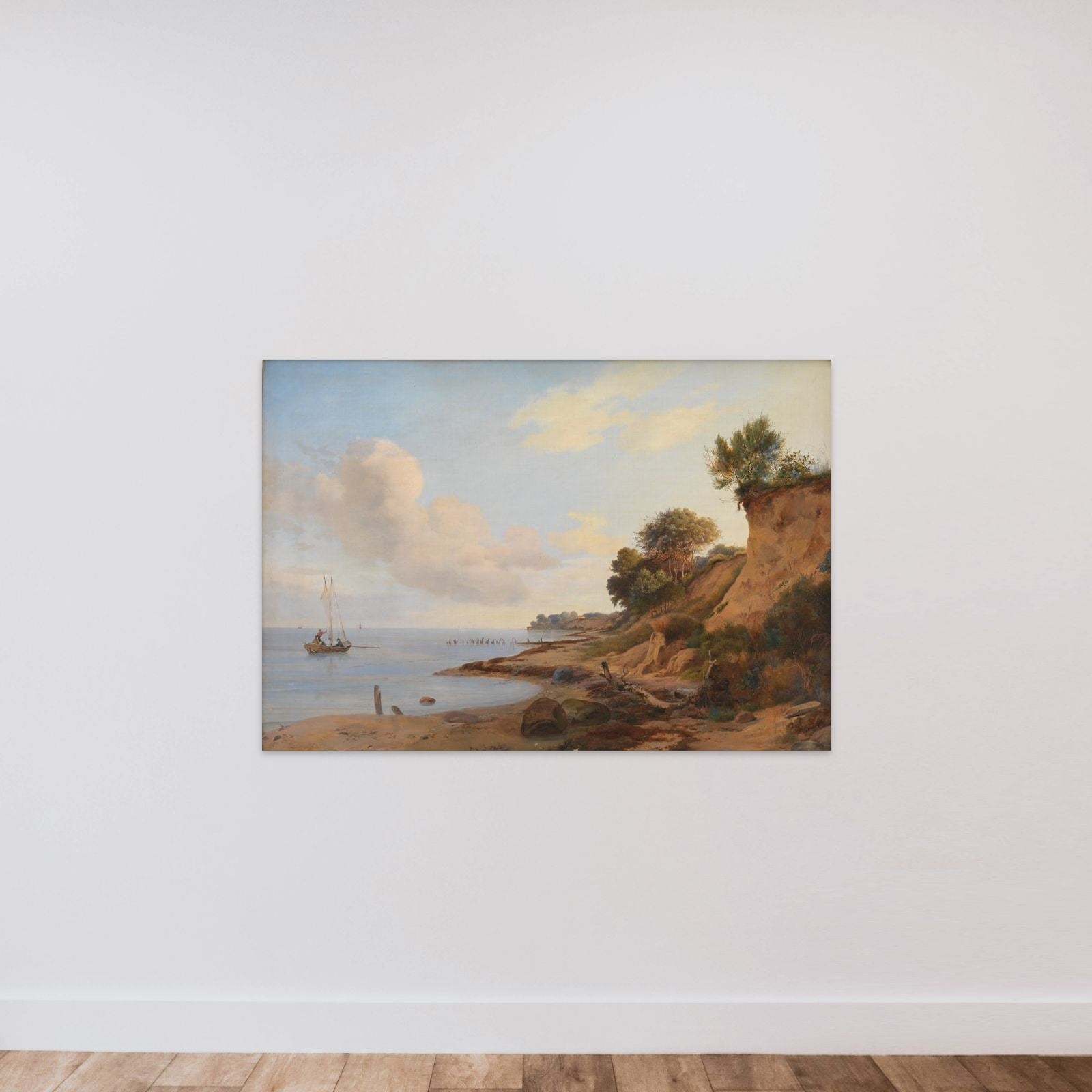 Strandparti i nærheden af Tårbæk unframed — shown to scale