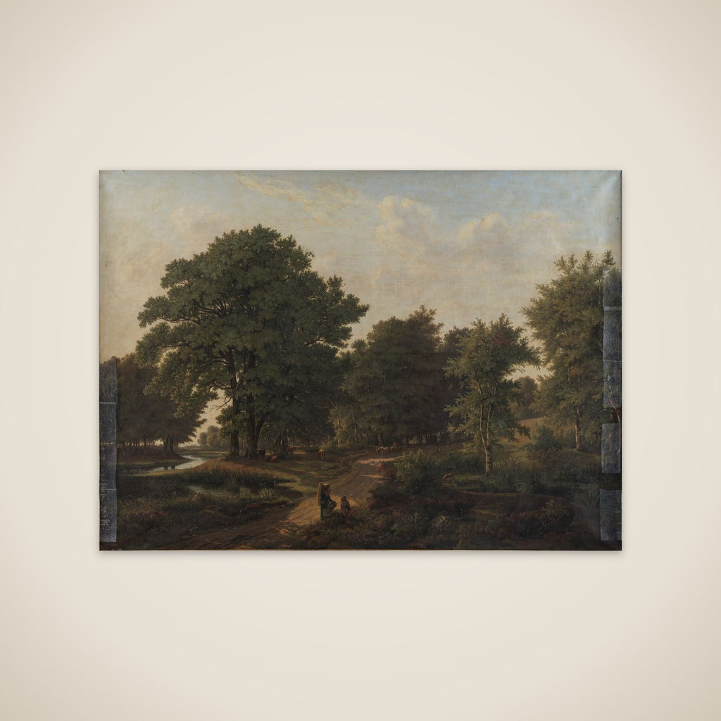 Skovparti på vejen mellem Helsingør og Hammermøllen unframed print