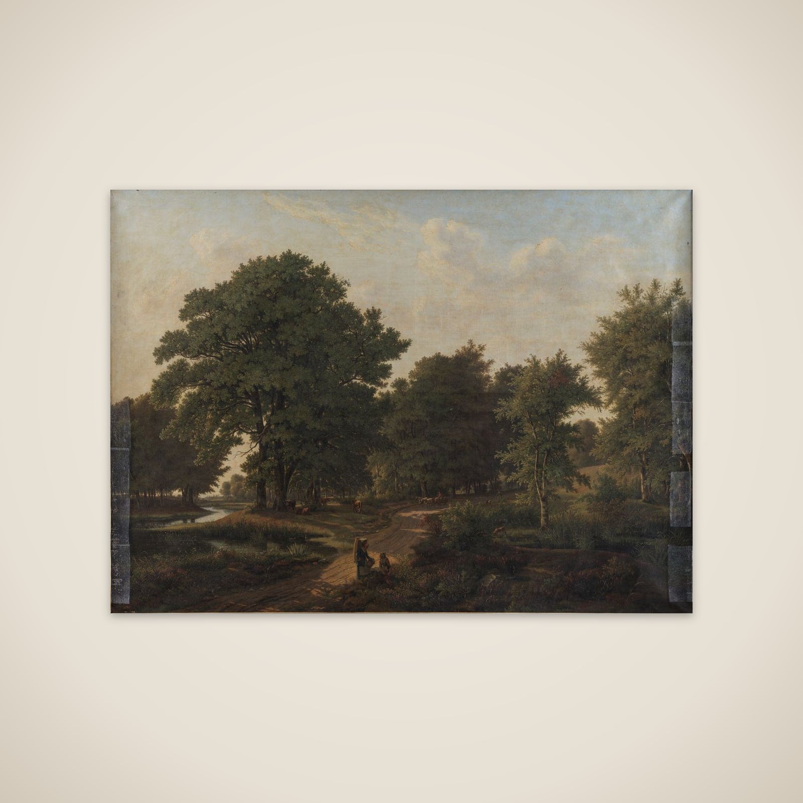 Skovparti på vejen mellem Helsingør og Hammermøllen unframed print