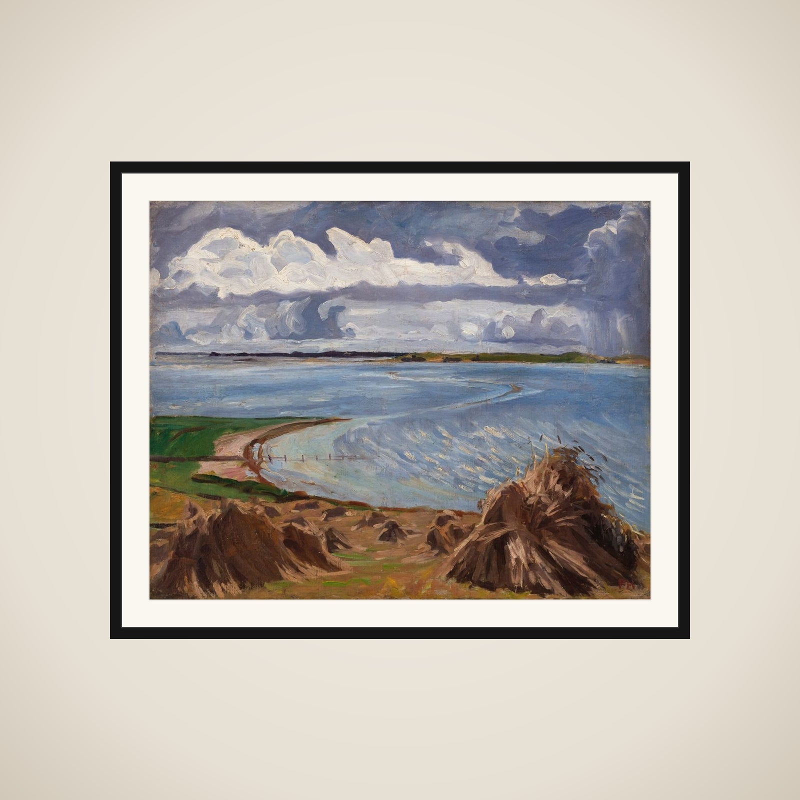 Bygevejr. Katterød Rev framed