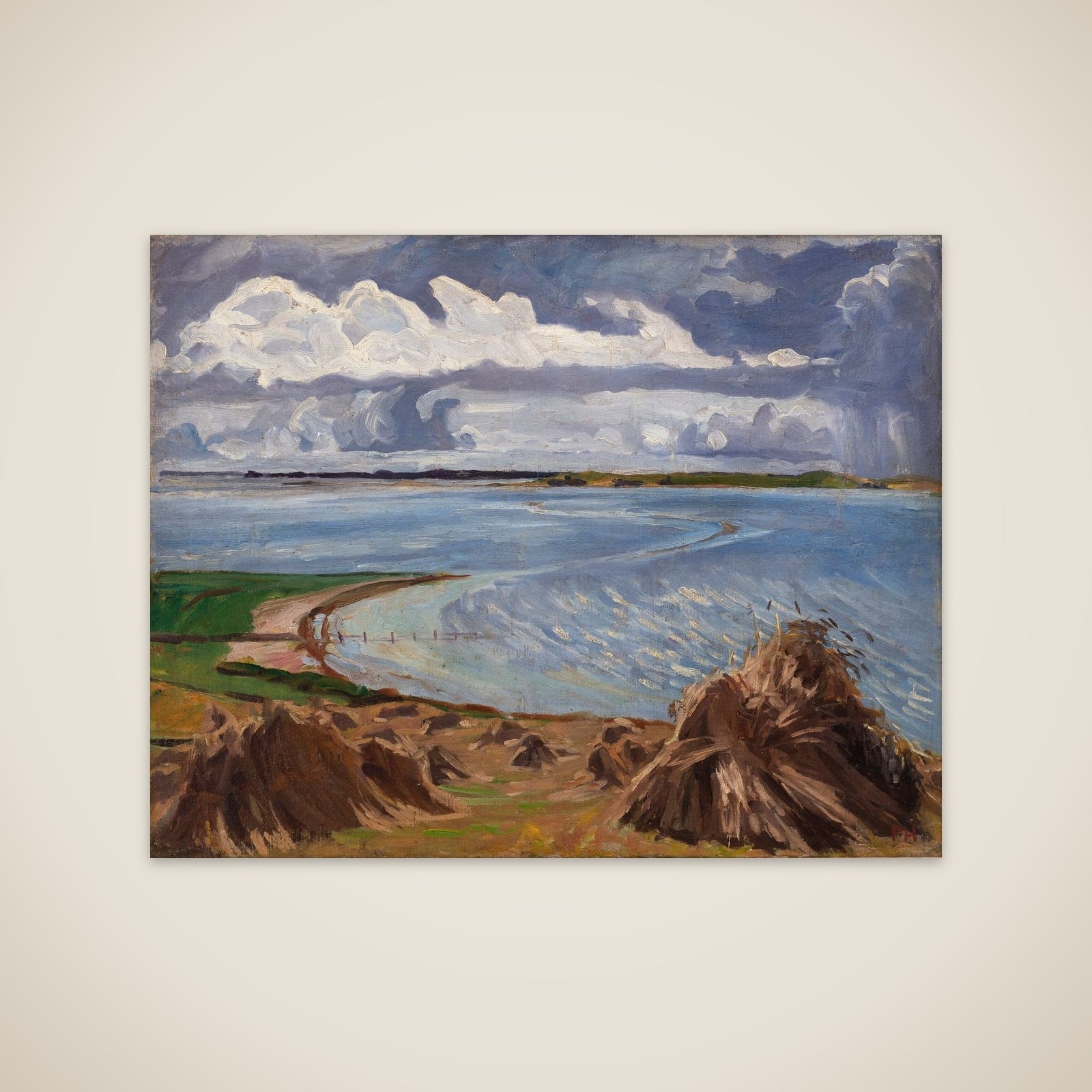 Bygevejr. Katterød Rev unframed print