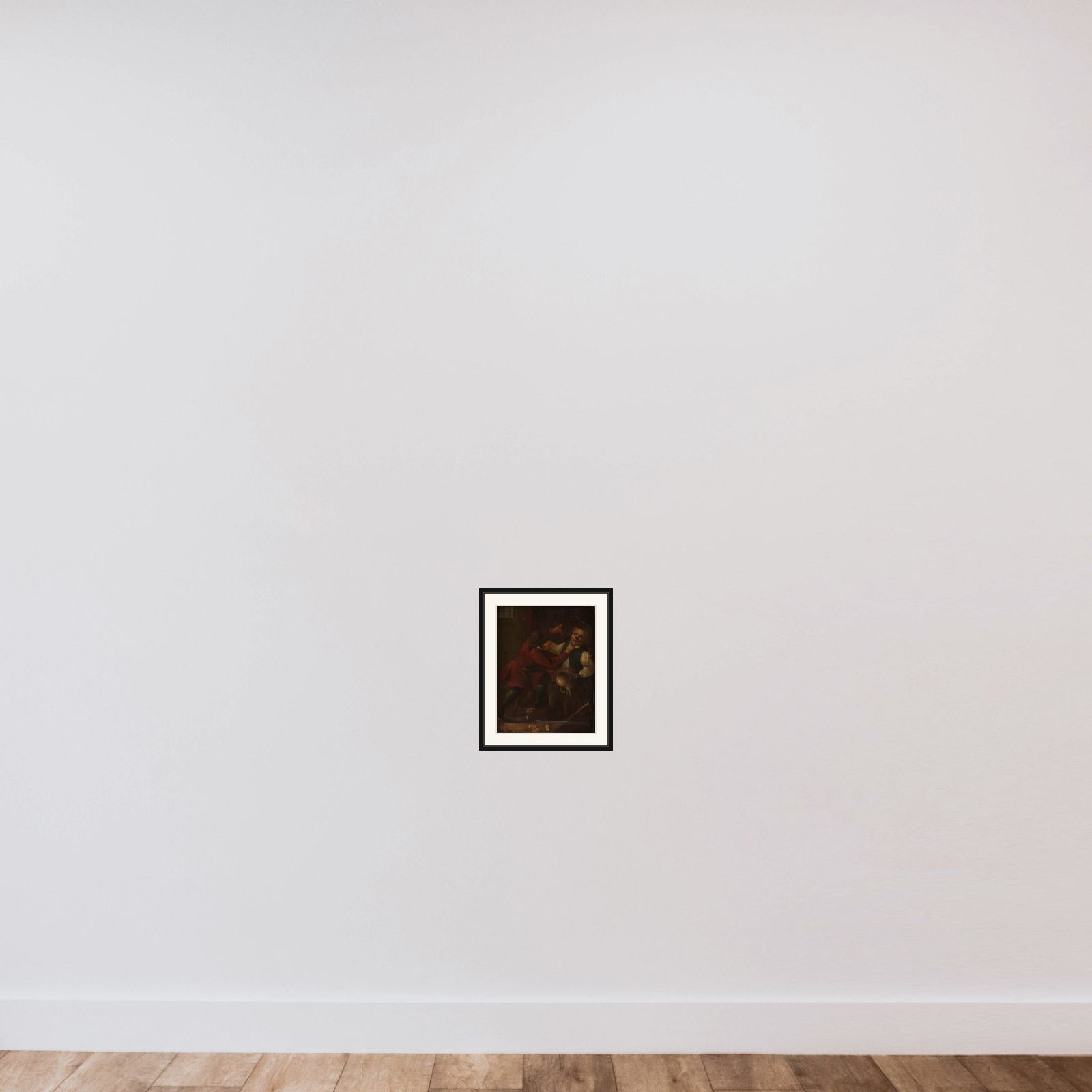 Slagsmål framed — shown to scale