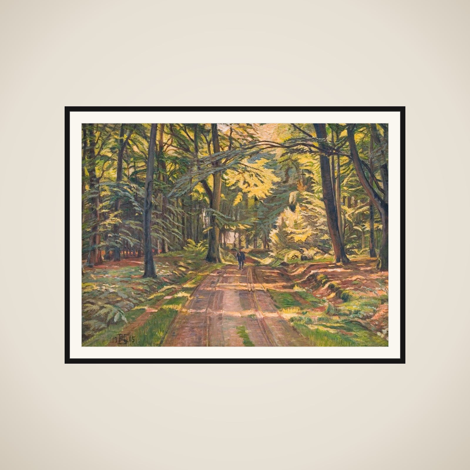 Skovvej ved Dyrnæs framed