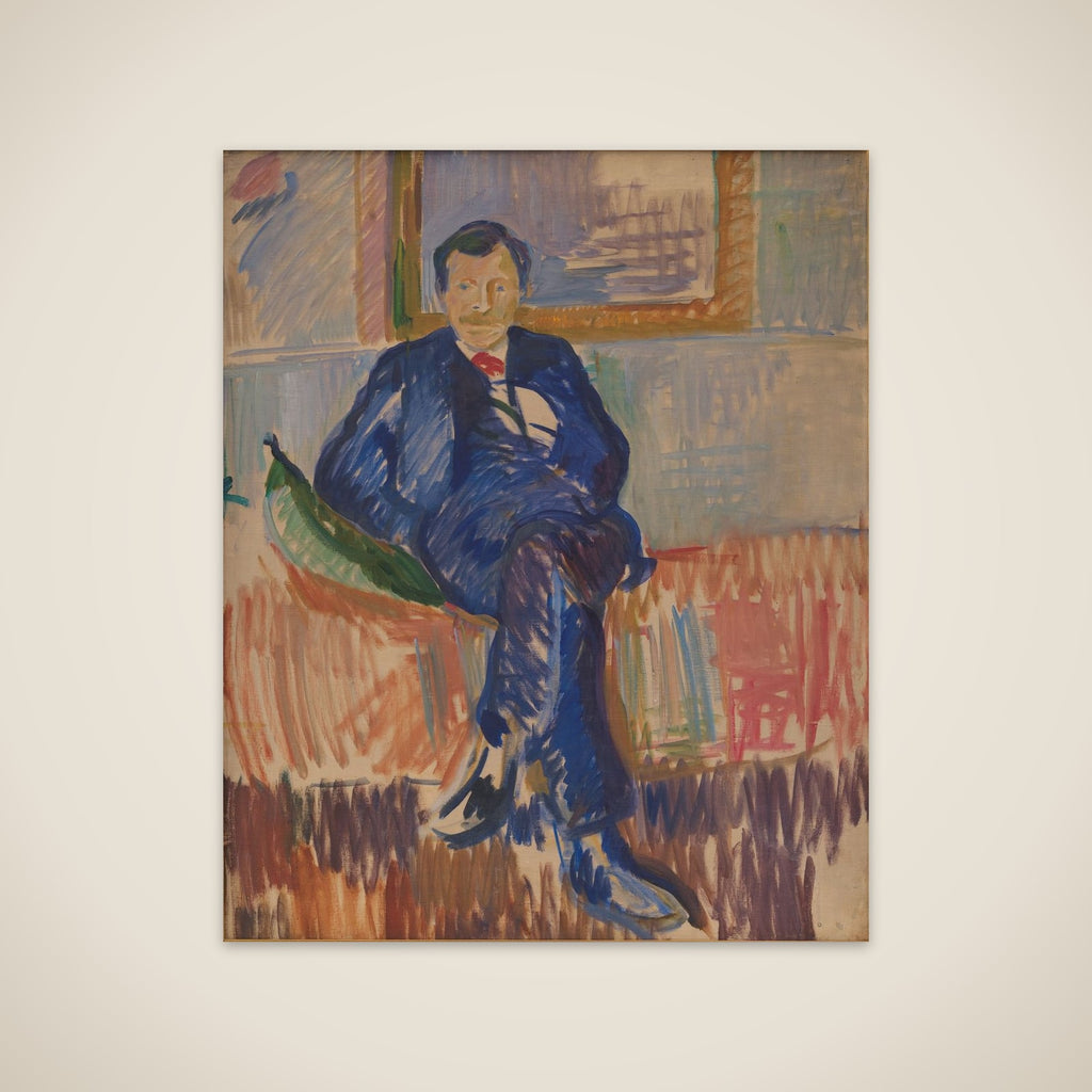 Portræt af maleren Karl Schou unframed print