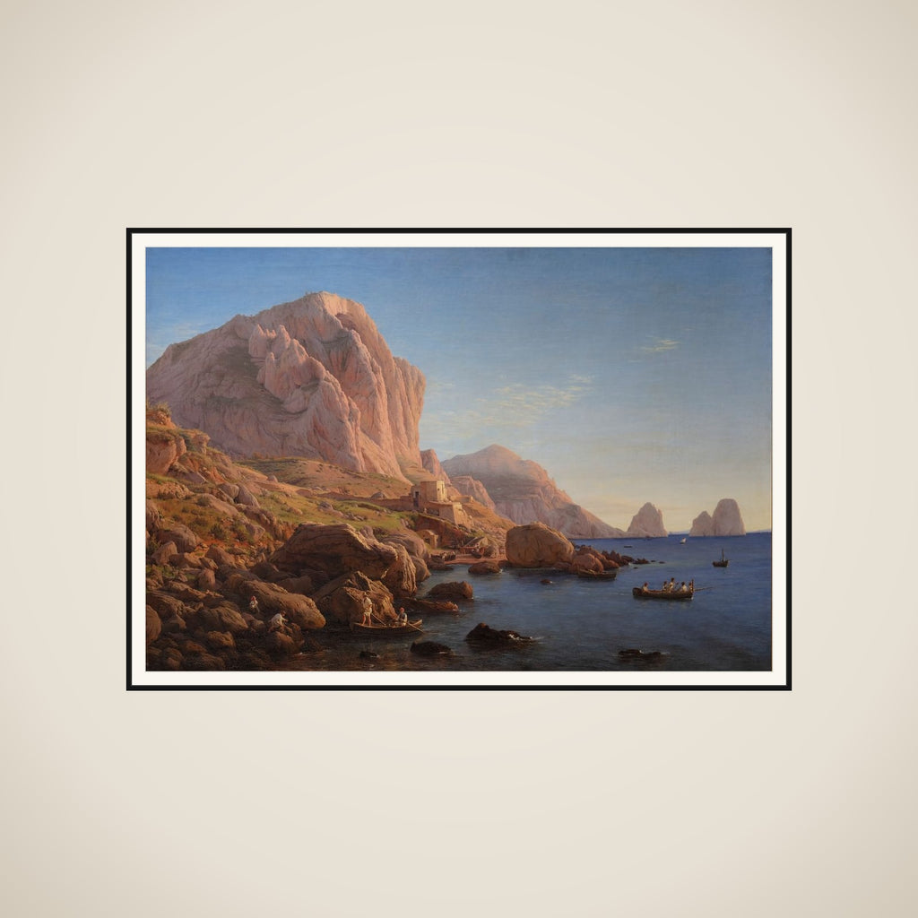 Motiv fra Capri, kort efter solens opgang framed