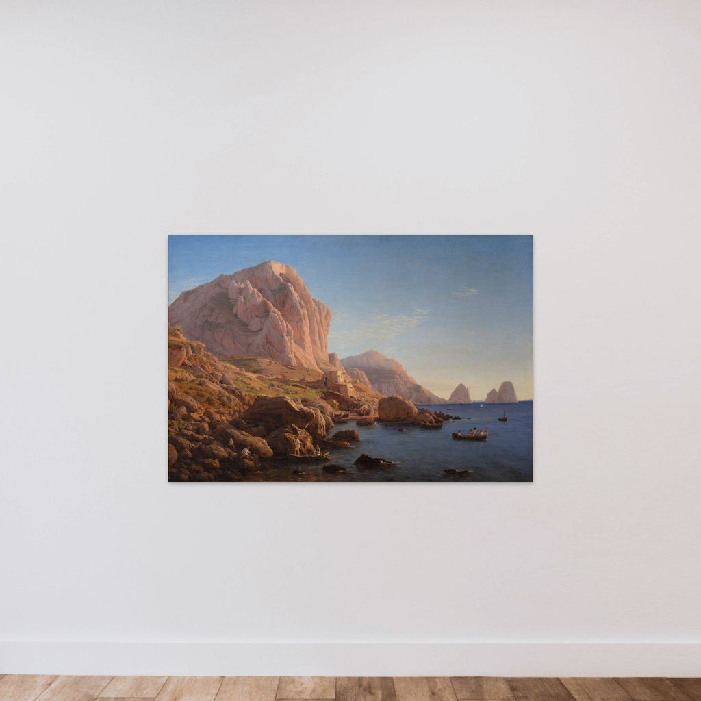 Motiv fra Capri, kort efter solens opgang unframed — shown to scale