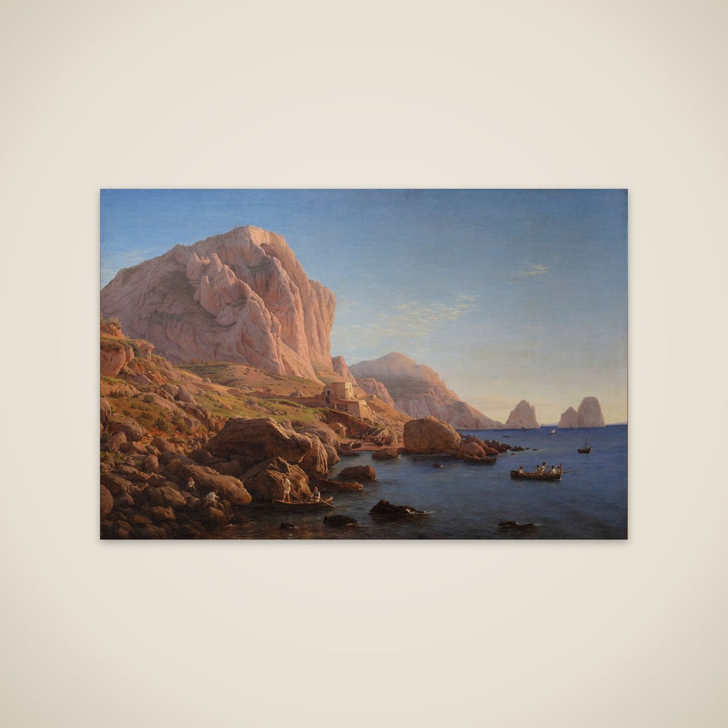 Motiv fra Capri, kort efter solens opgang unframed print