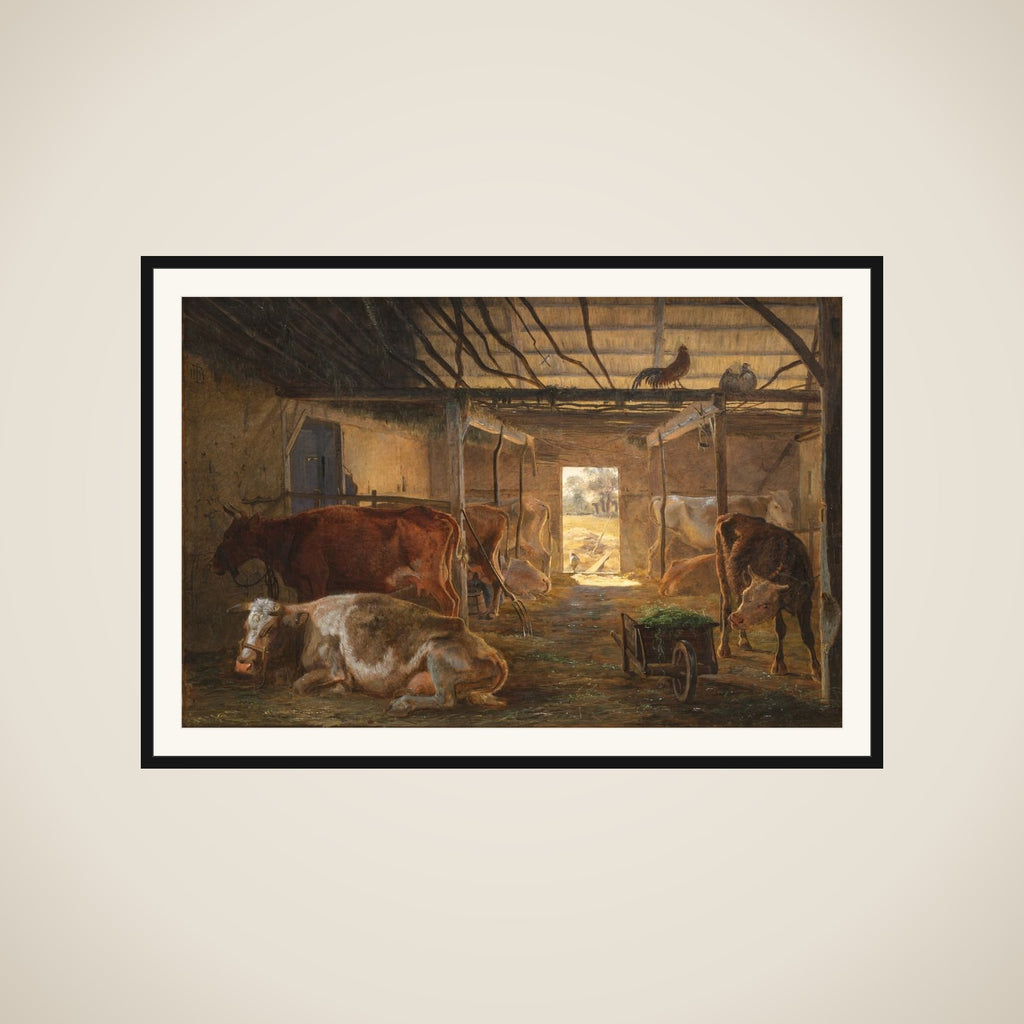 En kostald i en bondegård. Vejby framed