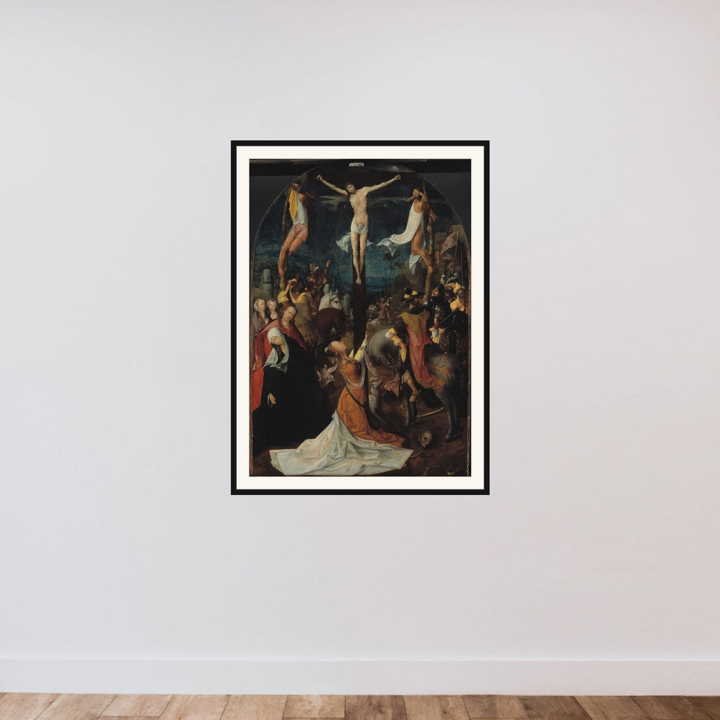 Golgatha framed — shown to scale