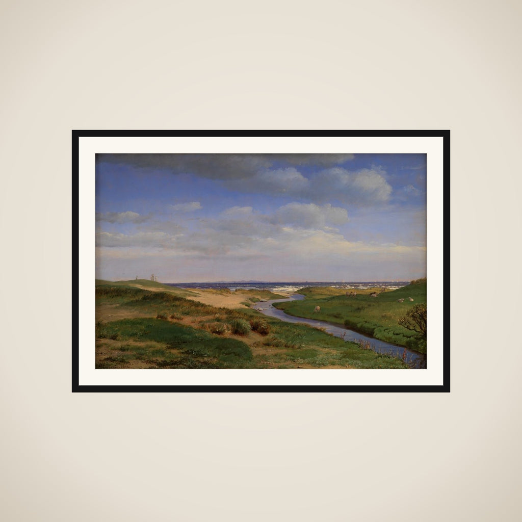 Parti af Sjællands nordkyst ved Dronningmølle framed