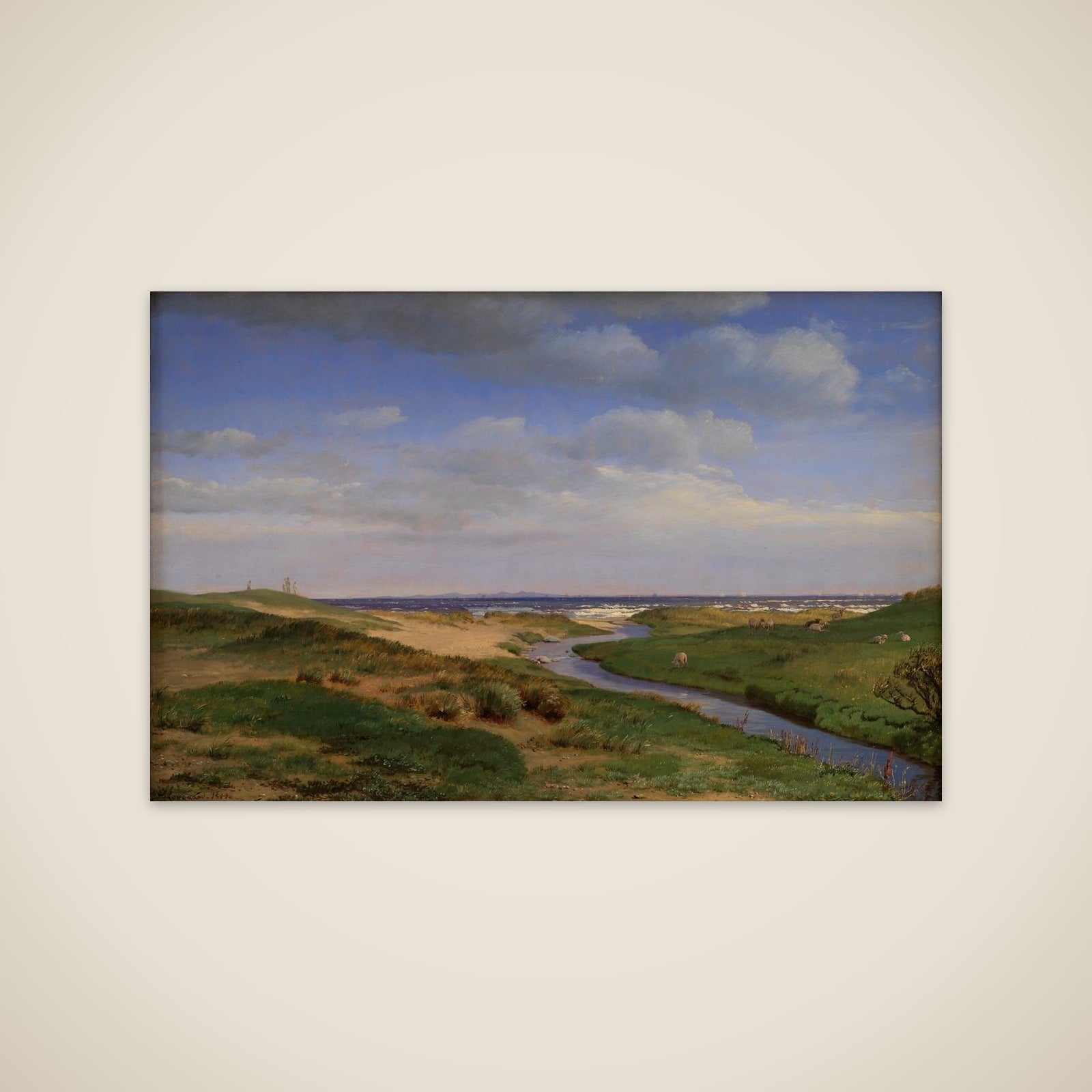 Parti af Sjællands nordkyst ved Dronningmølle unframed print