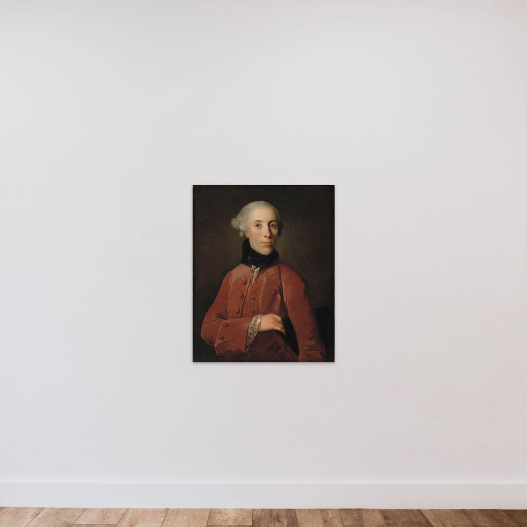 Hofsignetstikker Ahron Jacobson unframed — shown to scale