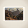 Parti af Romsdalen med Romsdals Horn og Vikingetinderne i Norge framed