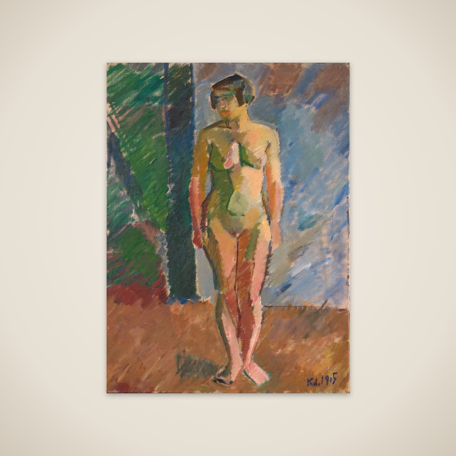 Stående model unframed print
