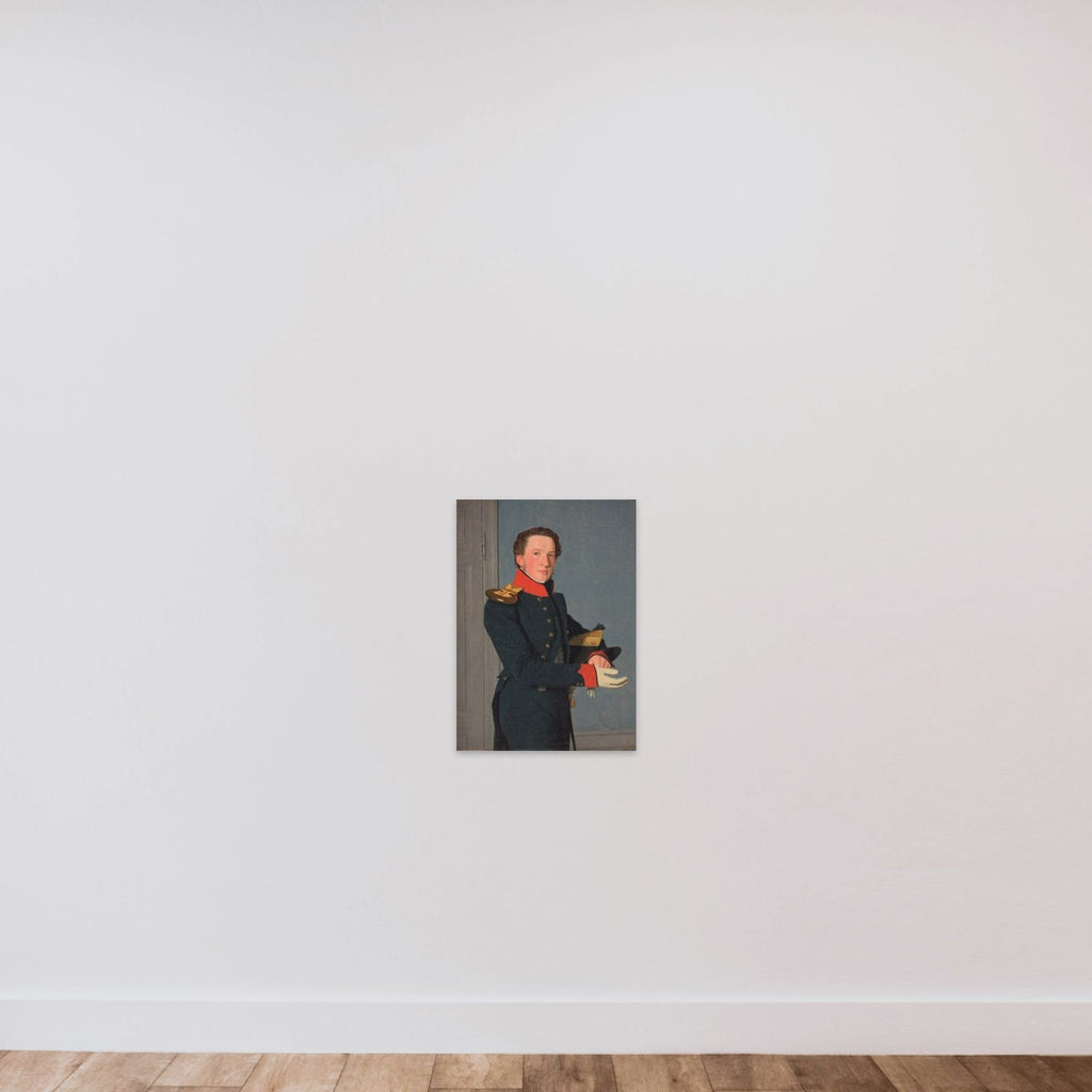 Kaptajnløjtnant af flåden D. Christen Schifter Feilberg unframed — shown to scale