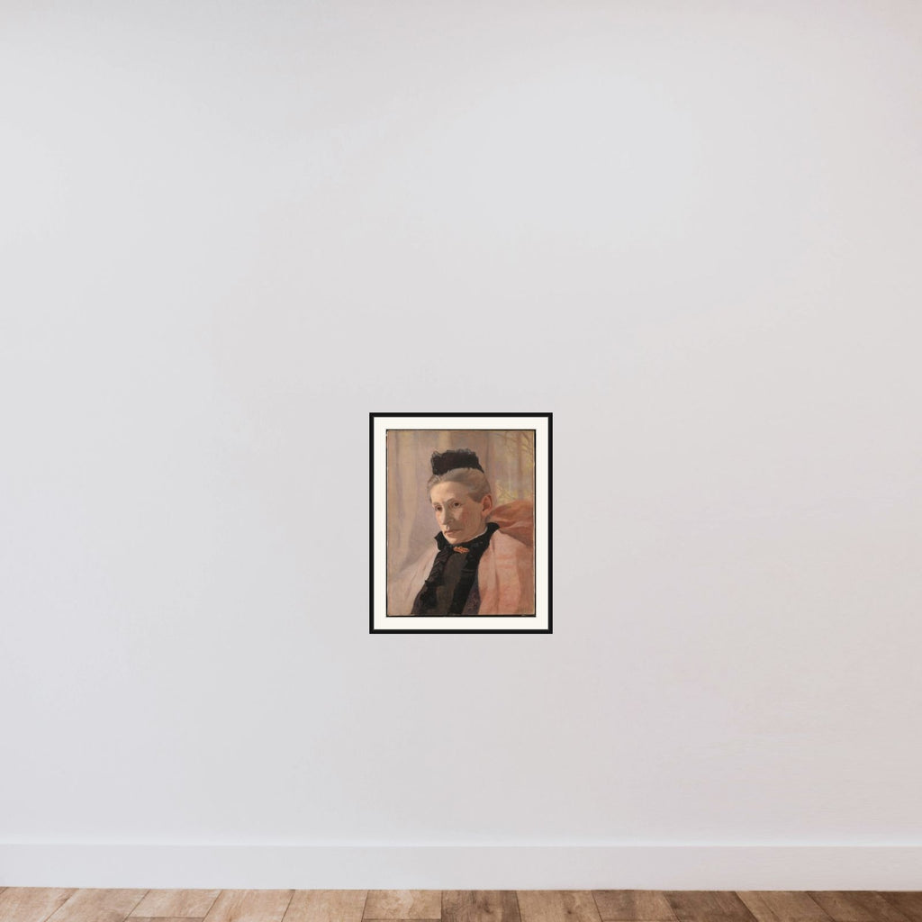 Frederikke von Scholten, F. Arendrup, kunstnerens svigermoder framed — shown to scale
