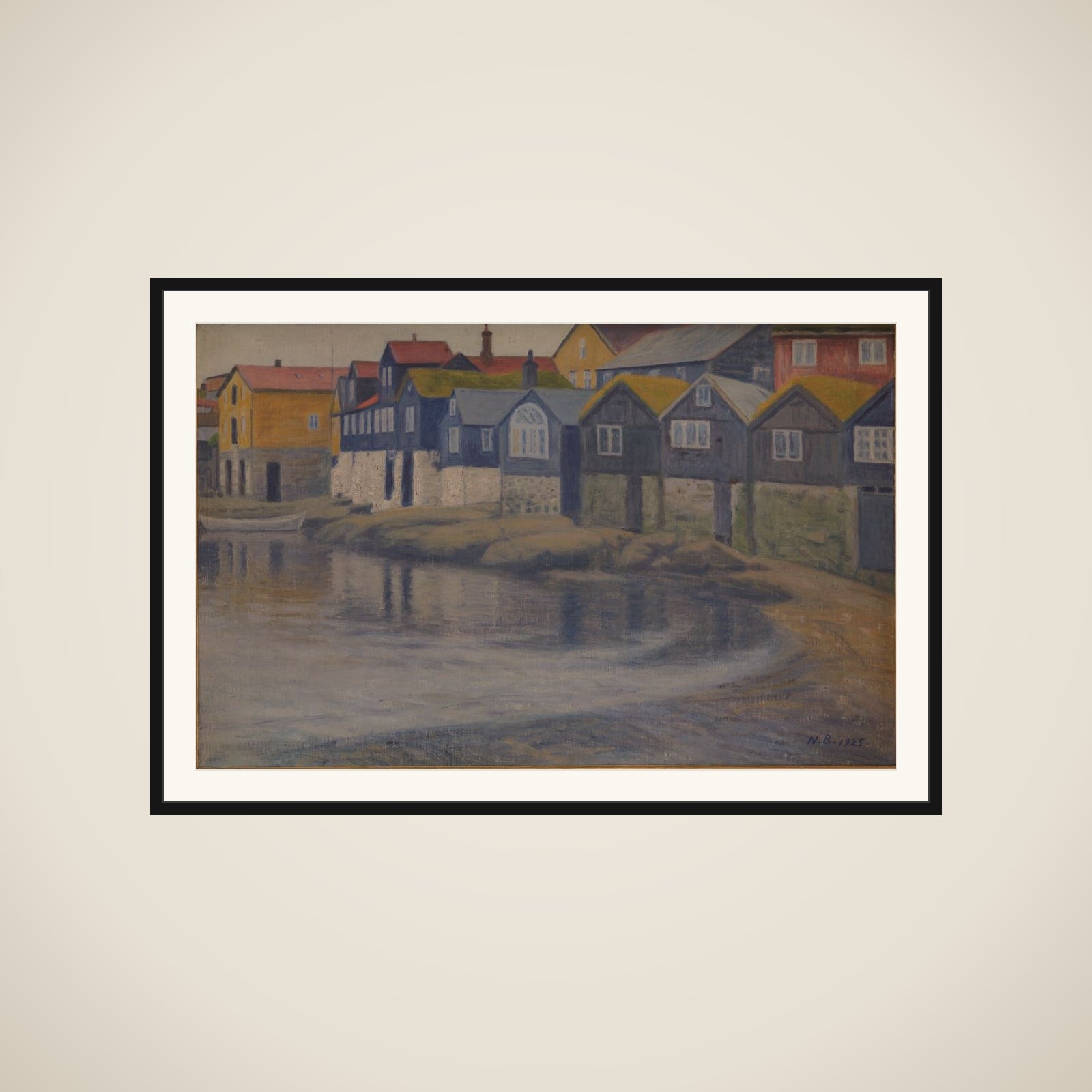Gamle huse i Thorshavn framed