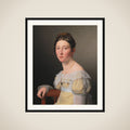 Emilie Henriette Massmann, gift 1824 med kammerjunker Frederik Wilhelm Caspar von Benzon framed