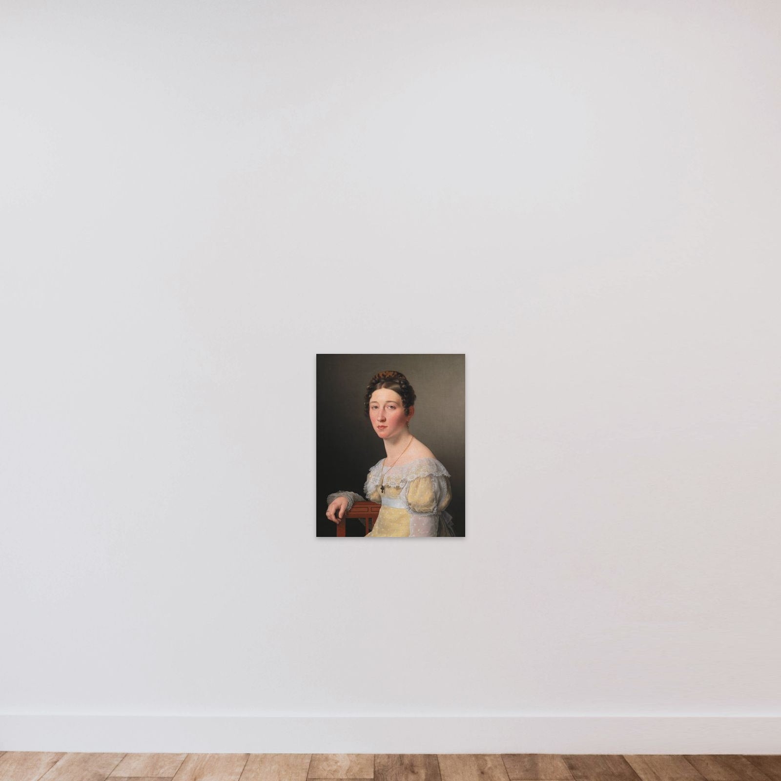 Emilie Henriette Massmann, gift 1824 med kammerjunker Frederik Wilhelm Caspar von Benzon unframed — shown to scale