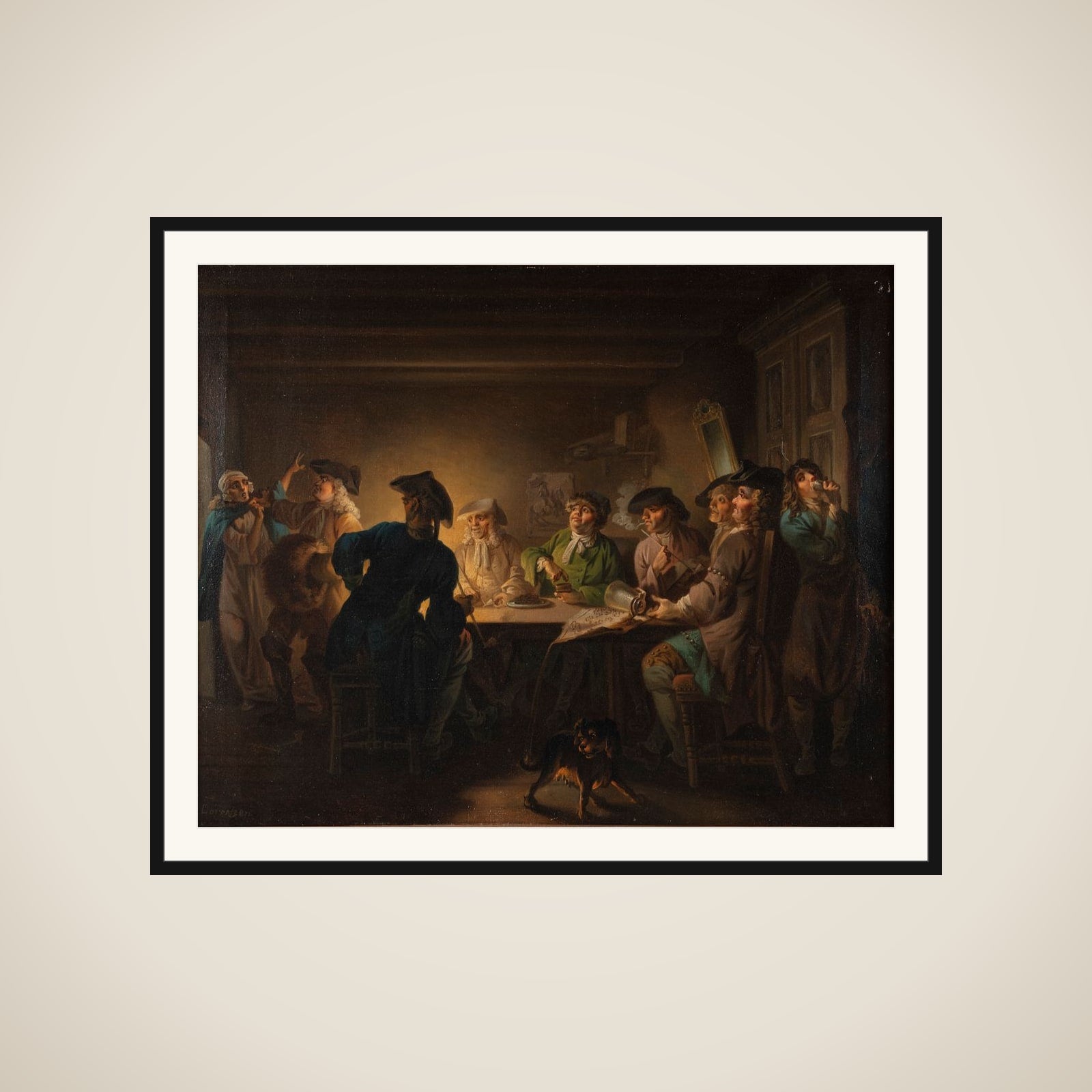 Den politiske Kandestøber, II akt, 2. scene framed