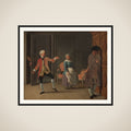 Motiv fra Ludvig Holbergs "Jean de France", I akt, 6. scene framed