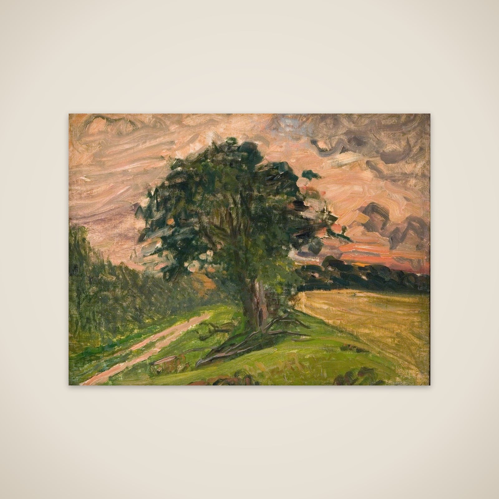 Aftenlandskab. Tisvilde unframed print