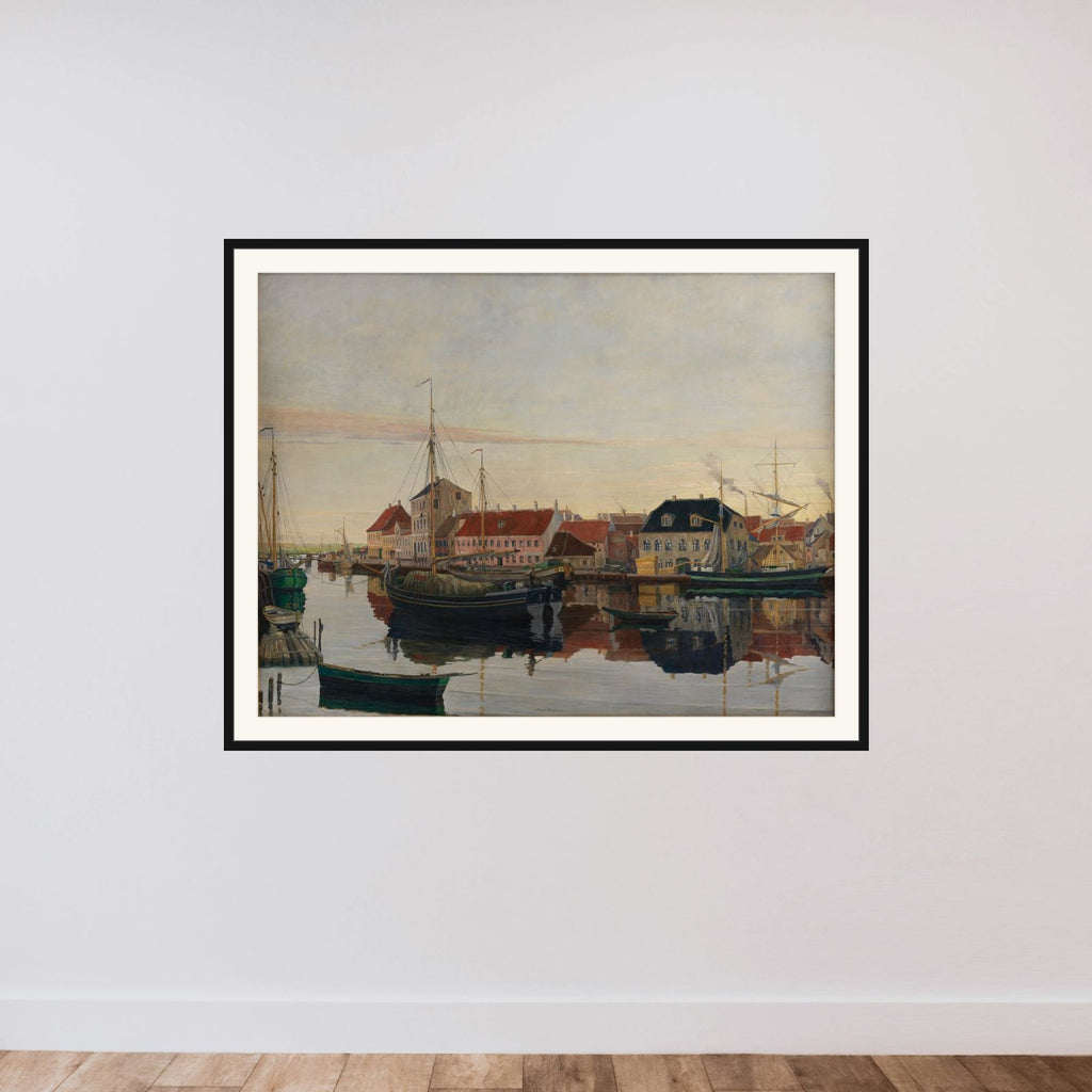 Randers havn framed — shown to scale