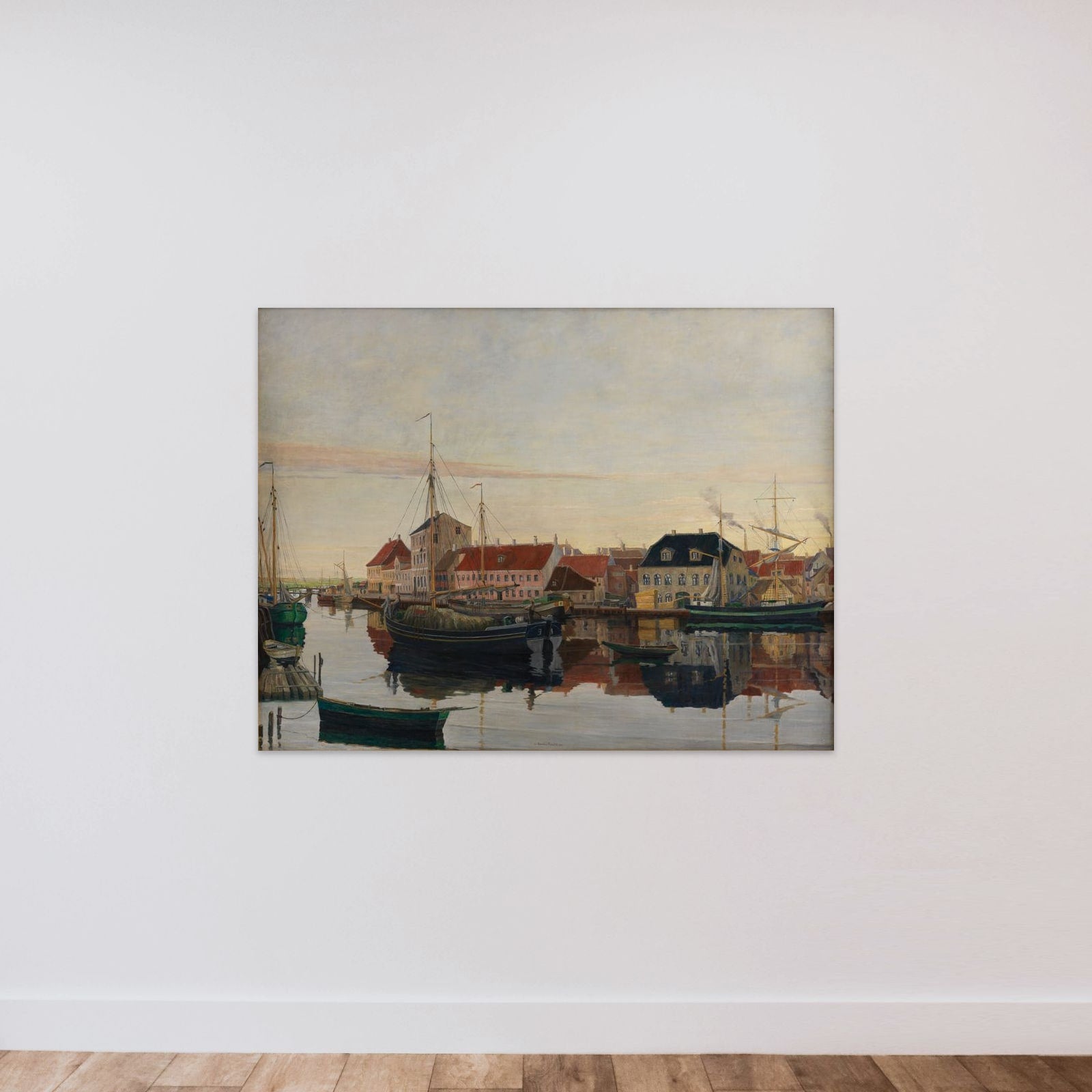 Randers havn unframed — shown to scale