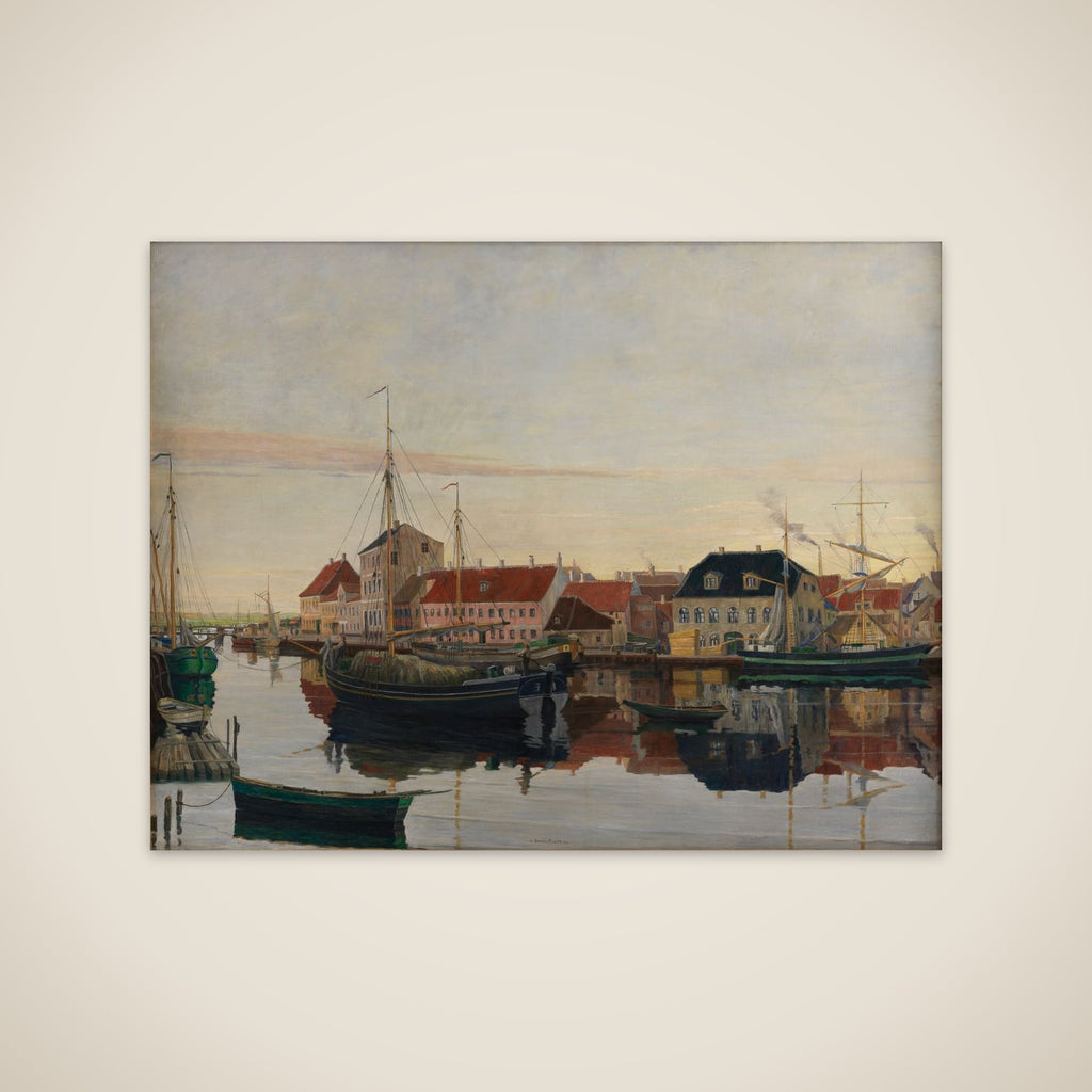 Randers havn unframed print