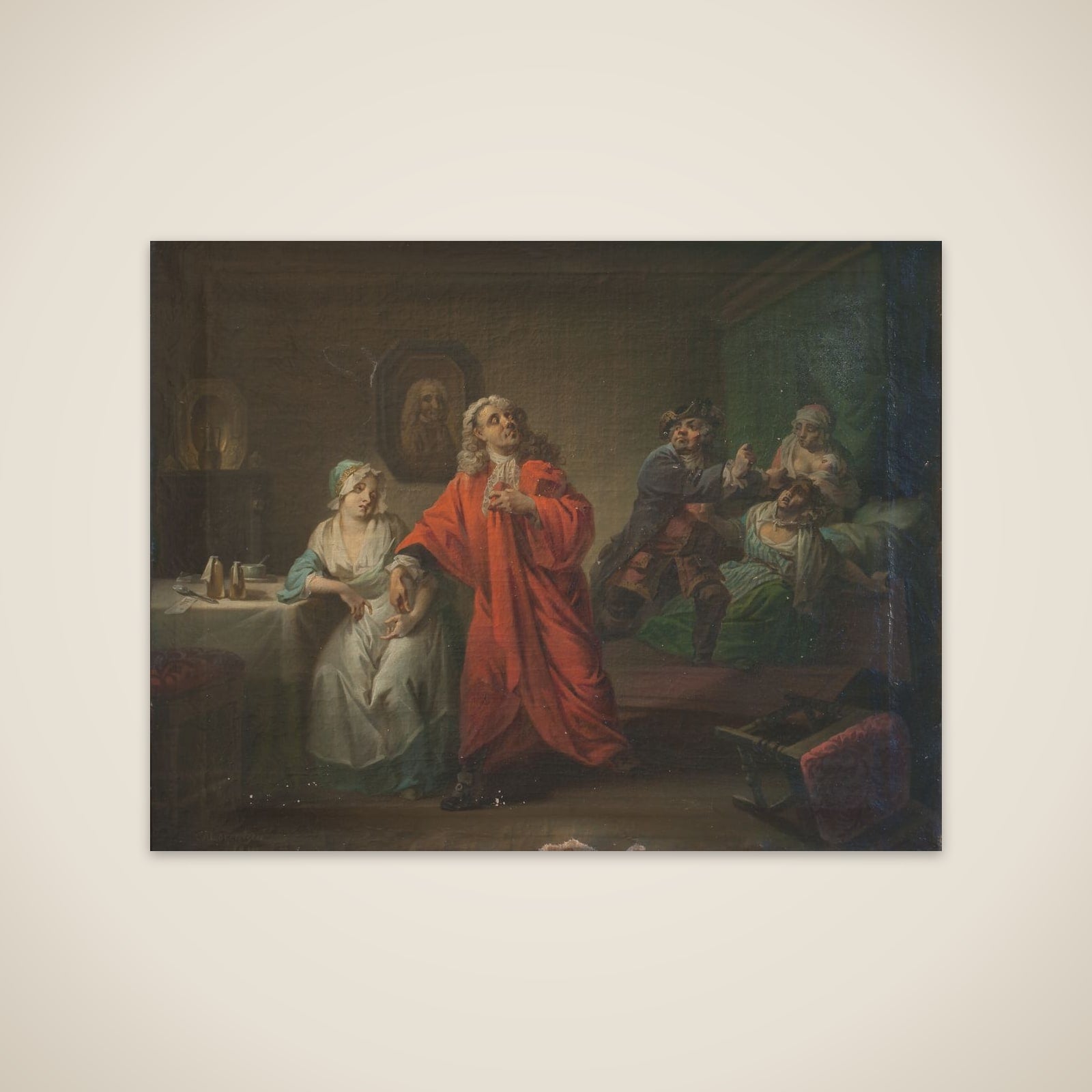 Barselstuen, III akt, 6. scene unframed print