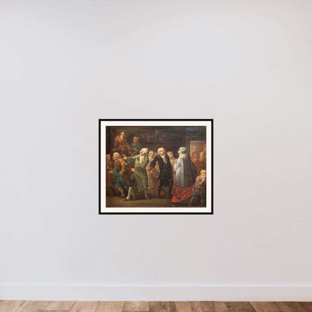 Julestuen, 13. scene framed — shown to scale