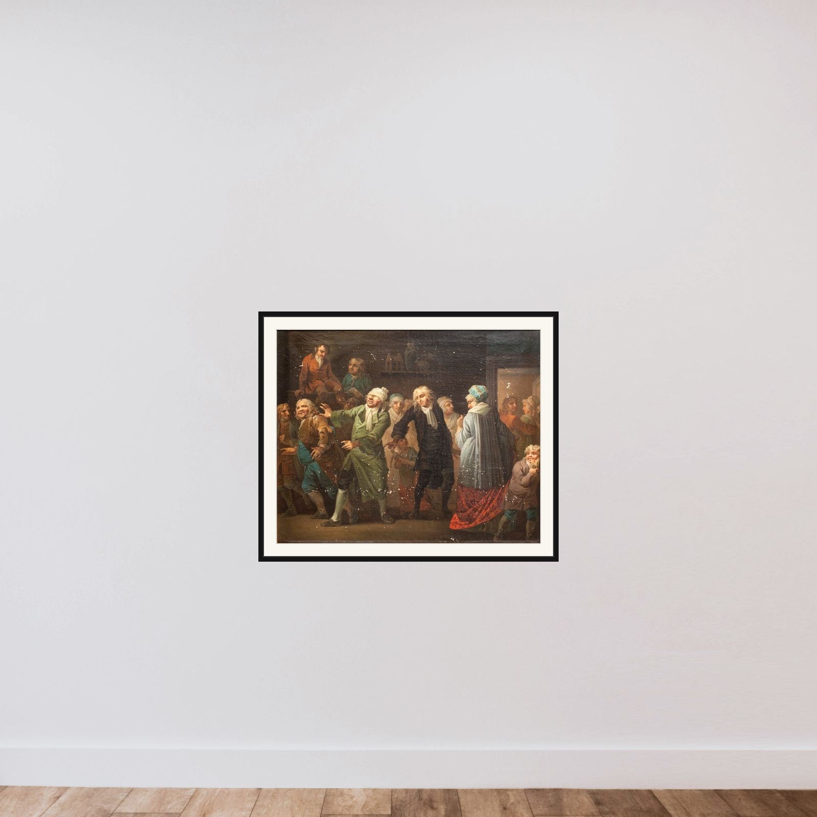 Julestuen, 13. scene framed — shown to scale