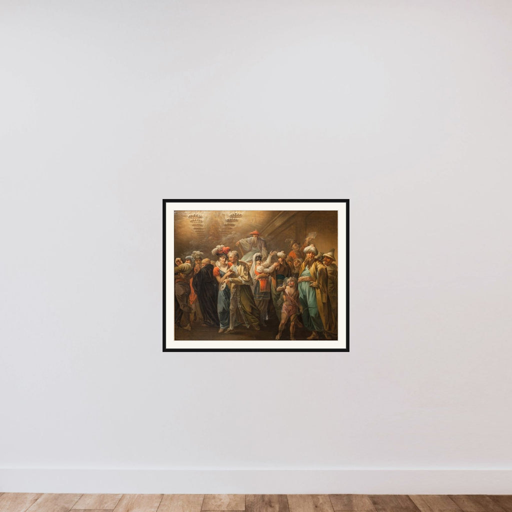 Maskerade. Intermedium framed — shown to scale