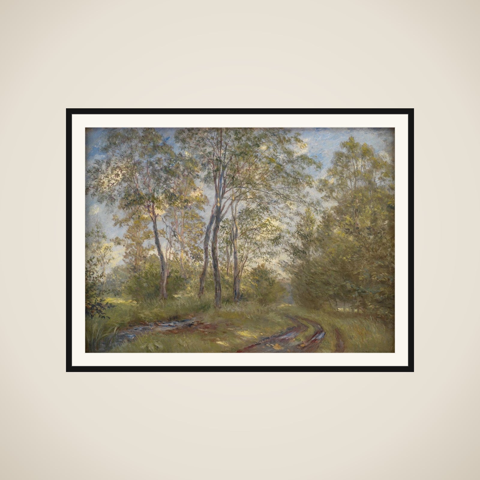 Ved Sorteåen. Meilgård framed