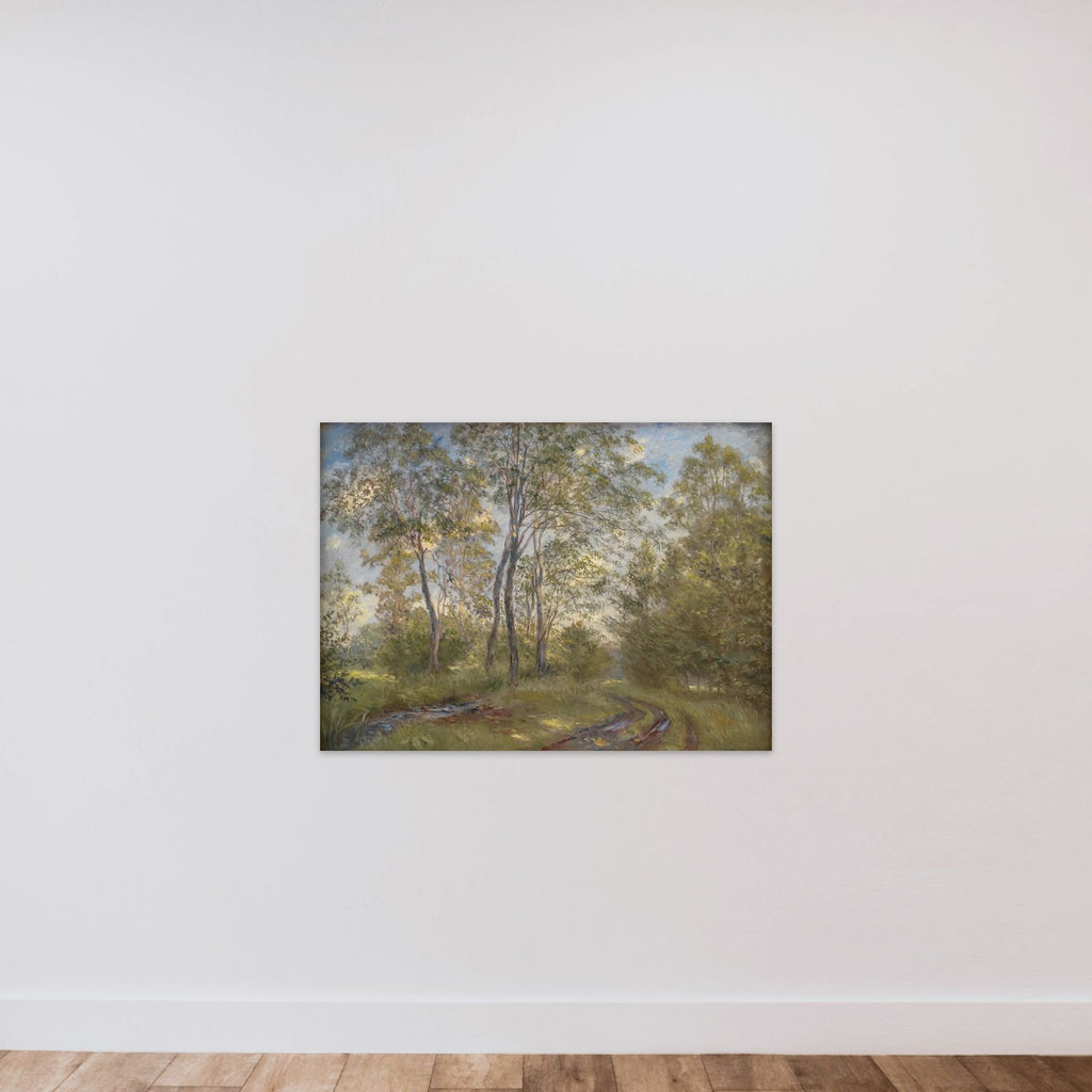 Ved Sorteåen. Meilgård unframed — shown to scale