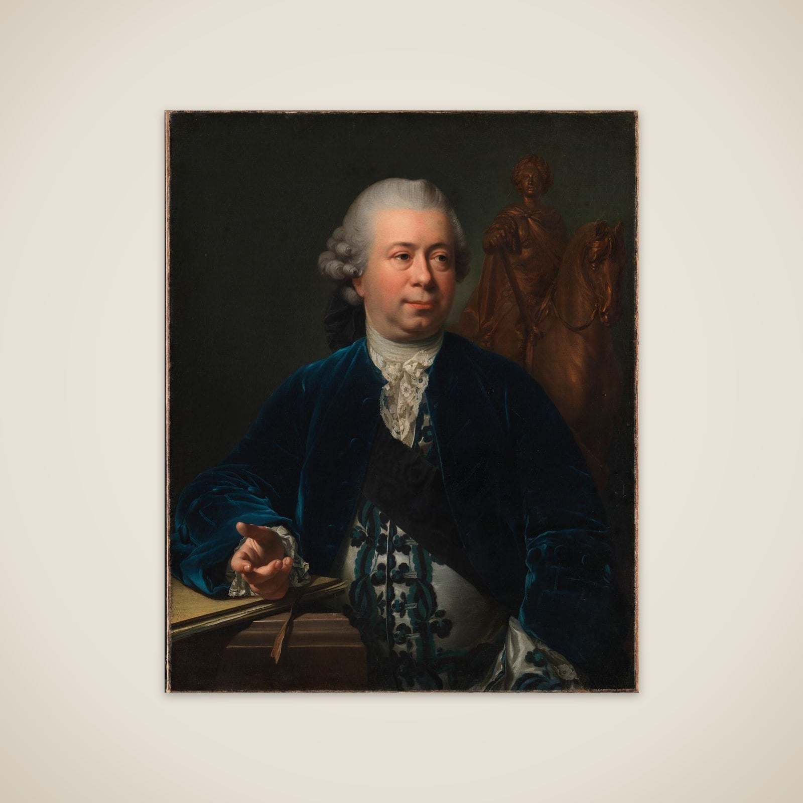 Billedhuggeren Jacques-François-Joseph Saly unframed print