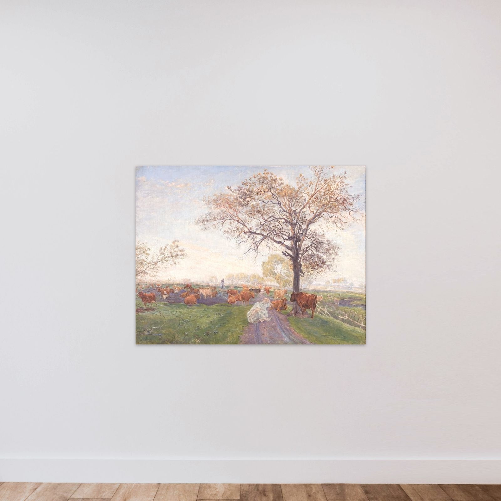 Malkepladsen ved Dyrehavegård unframed — shown to scale