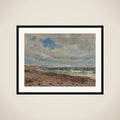 Strandparti med klitter. Jyllands vestkyst framed