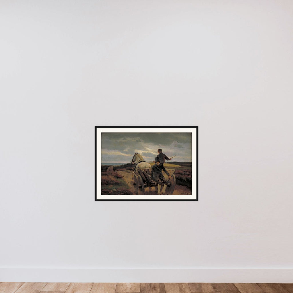 Hjemkørsel framed — shown to scale