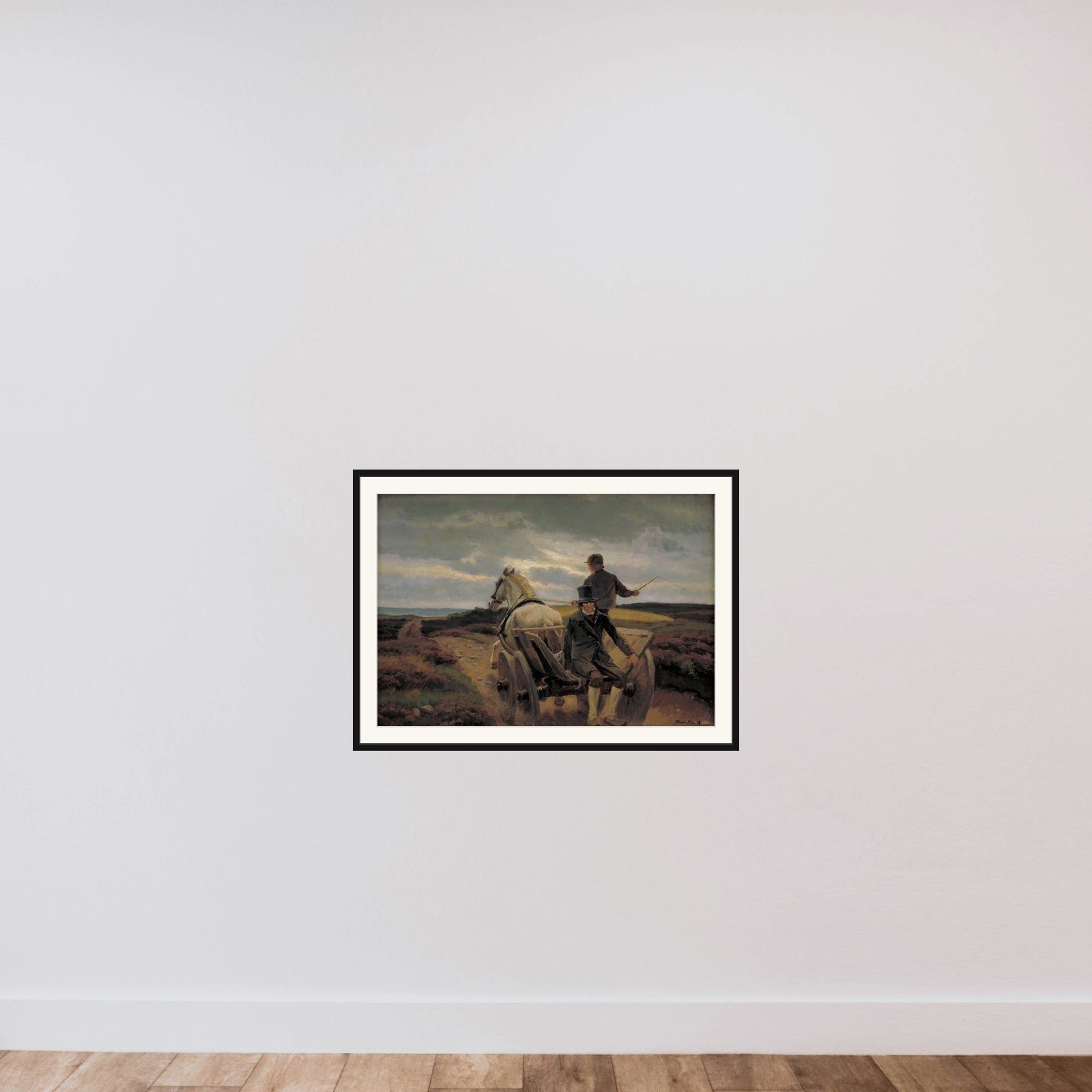Hjemkørsel framed — shown to scale