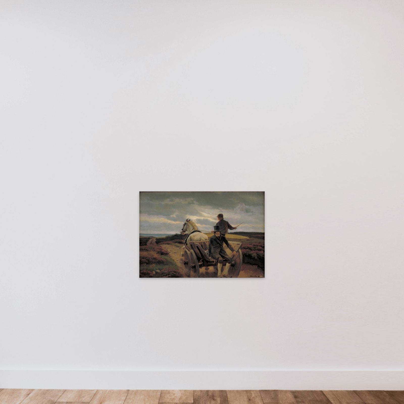 Hjemkørsel unframed — shown to scale